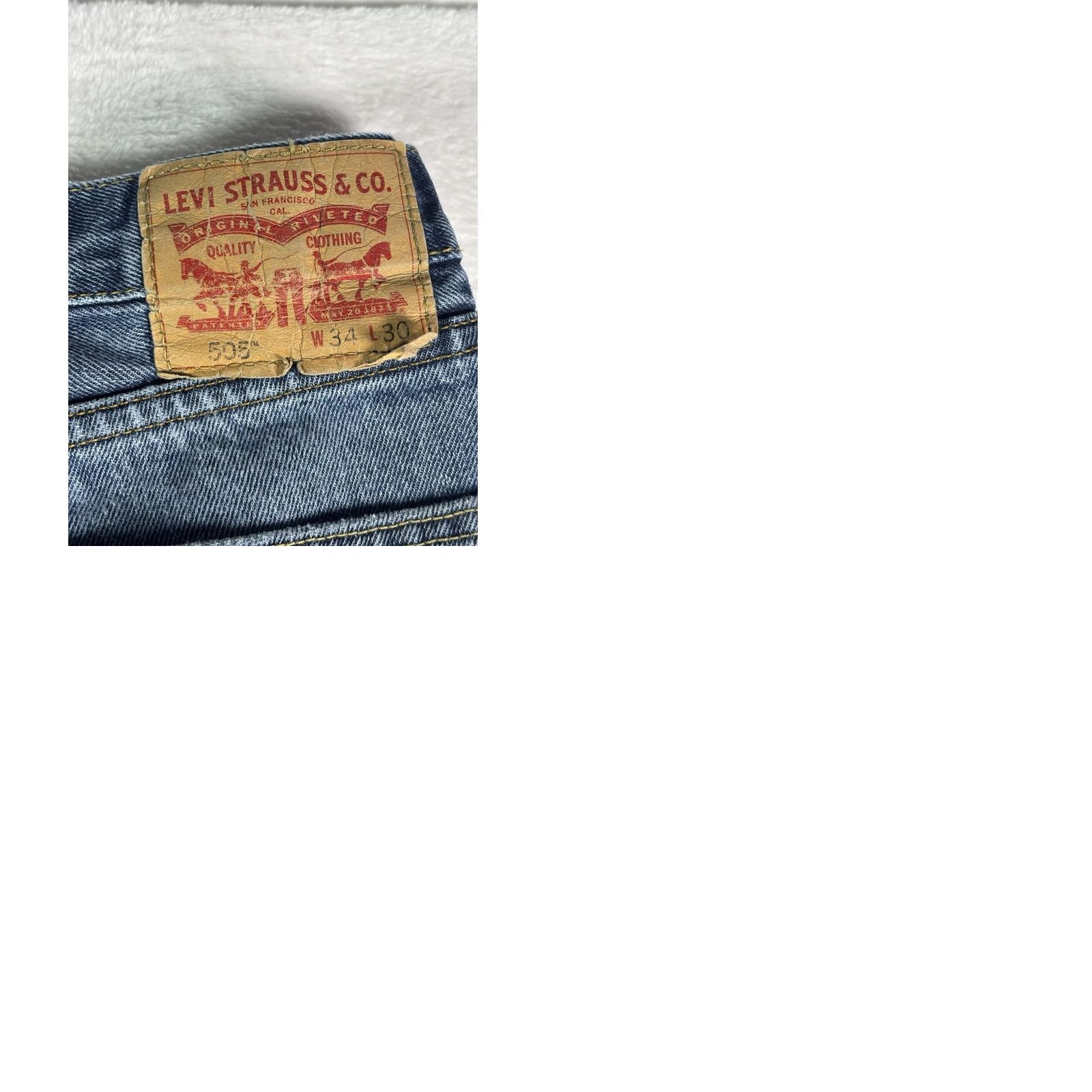 Levi's VINTAGE Levi's 505 Jeans Straight Denim Medium Wash 34x30 Men Size US 34 / EU 50 - 10 Thumbnail