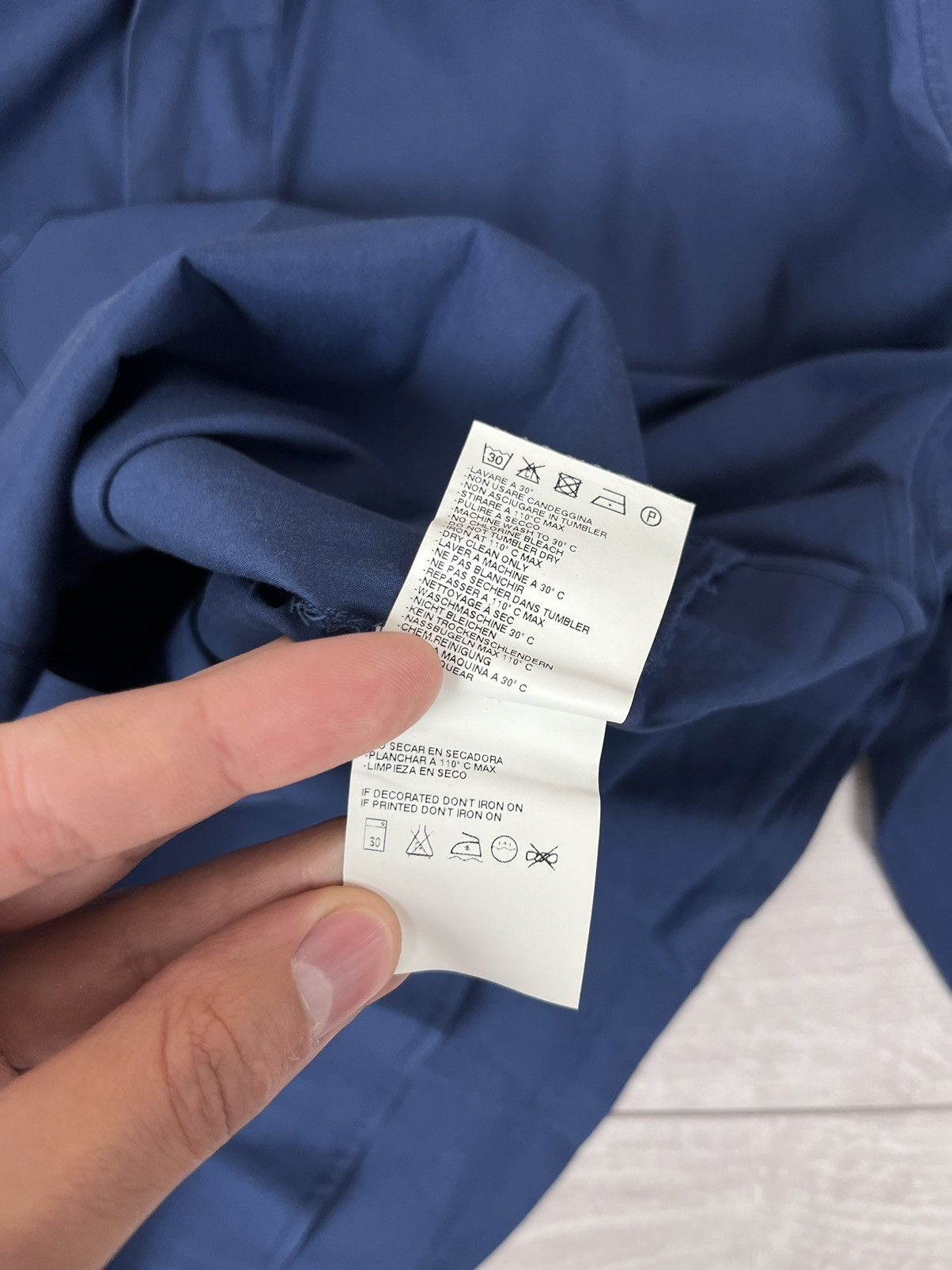 Vivienne Westwood MAN Logo Blue Button Shirt