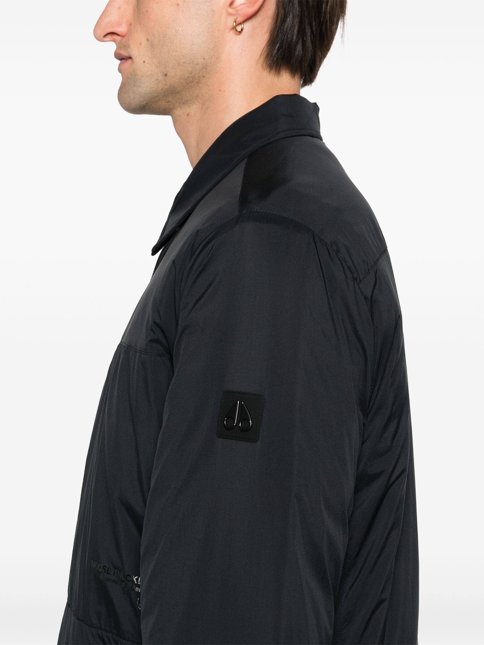 Moose Knuckles o1s22i1n1124 Ash Nylon Shirt-Style Jacket in Black Size US L / EU 52-54 / 3 - 5 Thumbnail