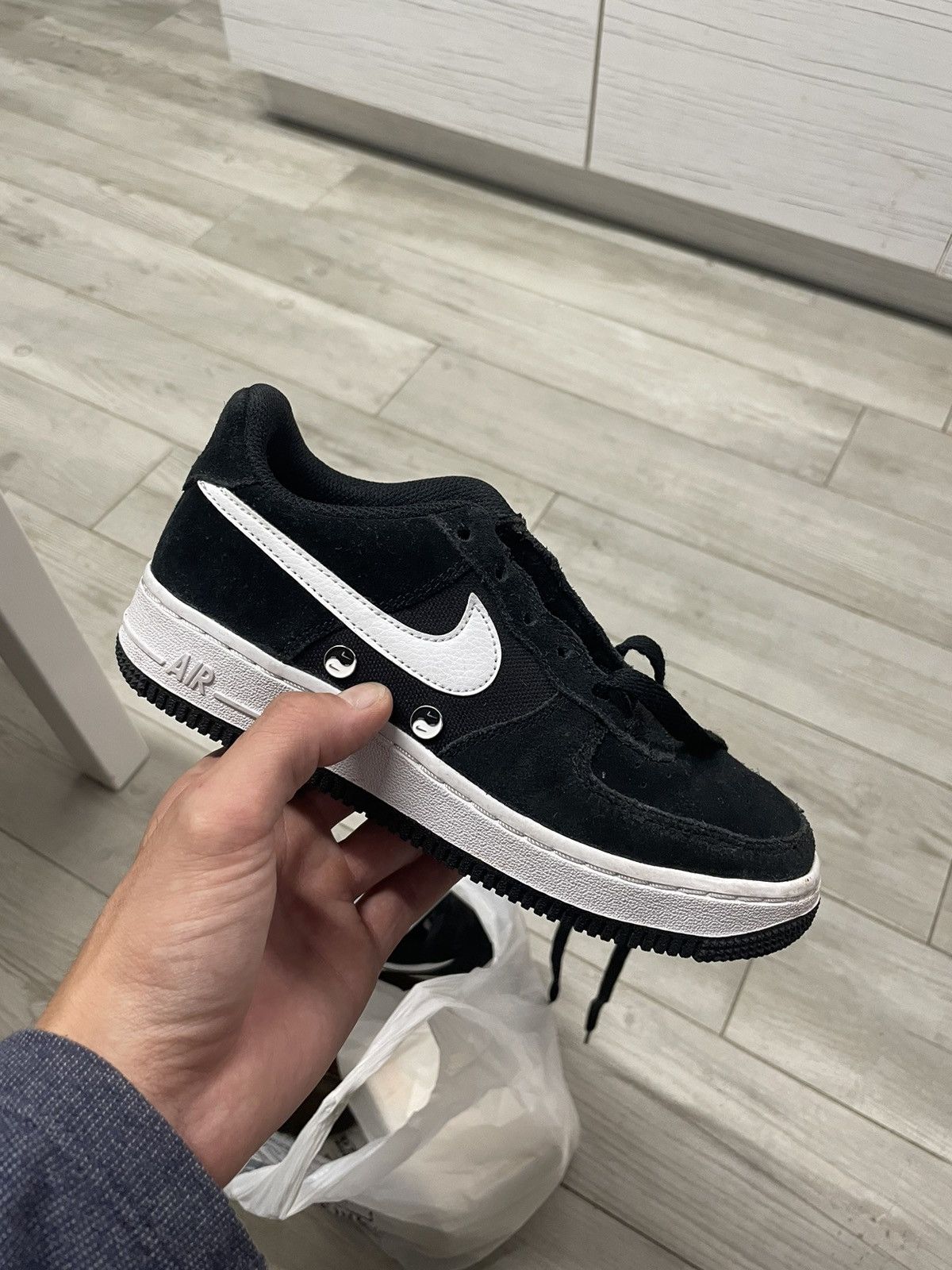 Nike × Nike ACG AIR FORCE 1 Low Top "Have A NIKE Day" GS LV8 Black Sneakers Shoes Size US 5.5 / IT 35.5 - 3 Thumbnail