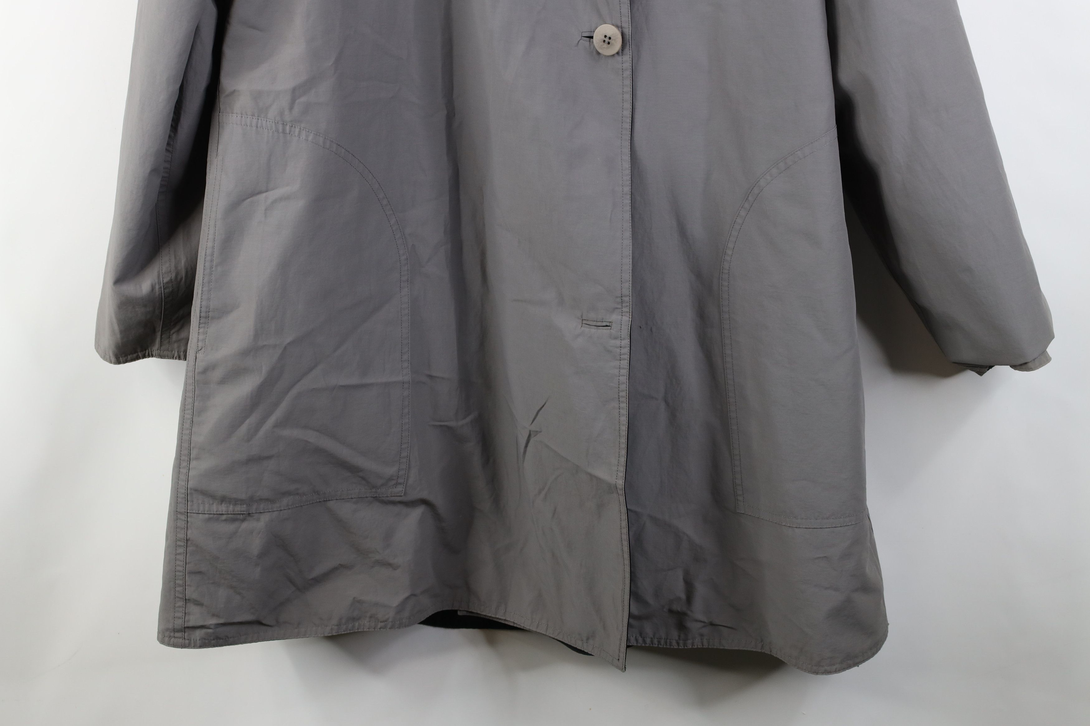 Eileen Fisher Eileen Fisher Nylon Reversible Hooded Parka Jacket Coat Size L / US 10 / IT 46 - 13 Thumbnail