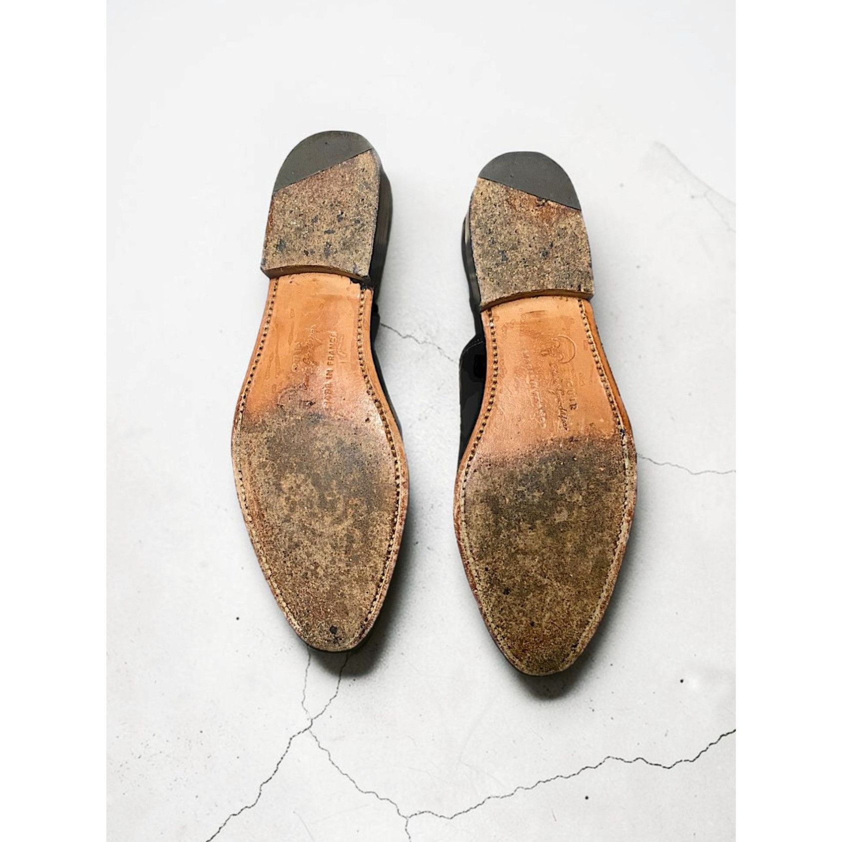 Robert Clergerie Vintage Robert Clergerie Black Leather Monk Strap Shoes, 7 Size US 7 / IT 37 - 6 Thumbnail