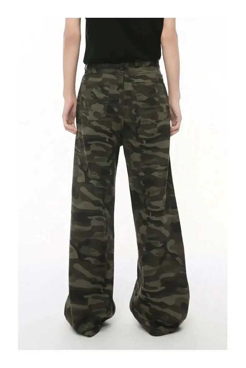 Japanese Brand Baggy Camo Jeans Asian Style Size US 34 / EU 50 - 3 Thumbnail
