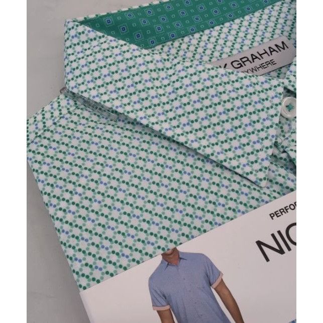 Other Nick Graham Mens Performance Stretch Sport Shirt XXL Green Size US XXL / EU 58 / 5 - 1 Thumbnail