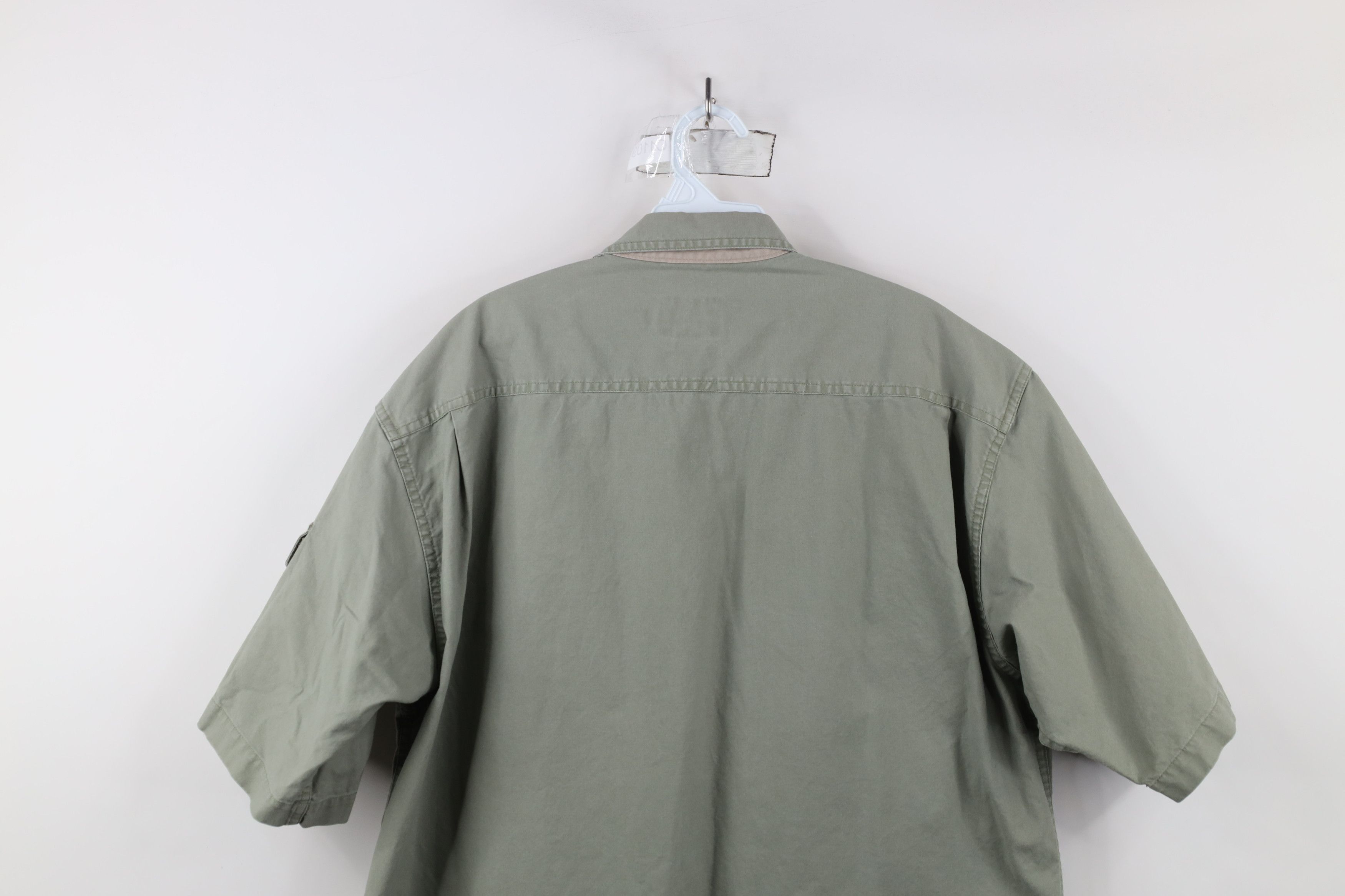 Cabelas × Vintage Vintage 90s Cabelas Safari Bush Short Sleeve Button Shirt Size US L / EU 52-54 / 3 - 11 Thumbnail