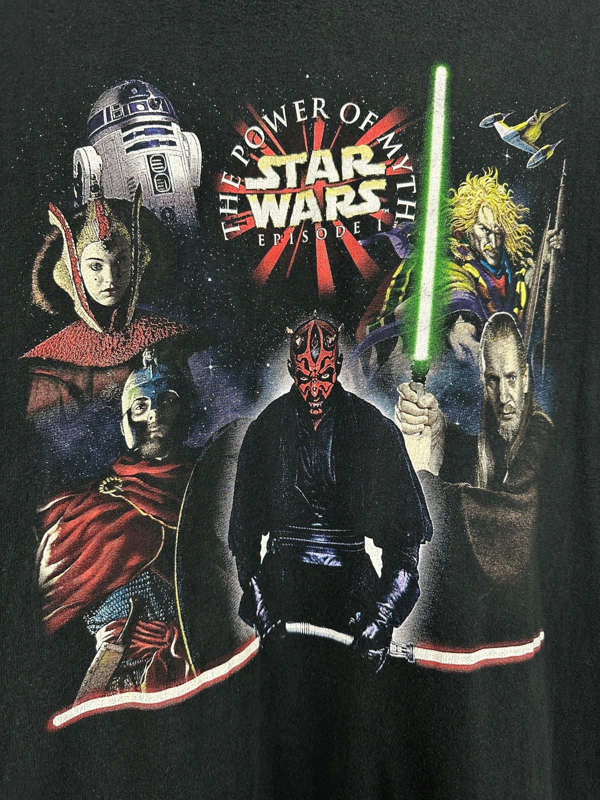 Star Wars 1999 Vintage Star Wars Episode 1 Power Of Myth Tour T-Shirt Size US XL / EU 56 / 4 - 8 Thumbnail