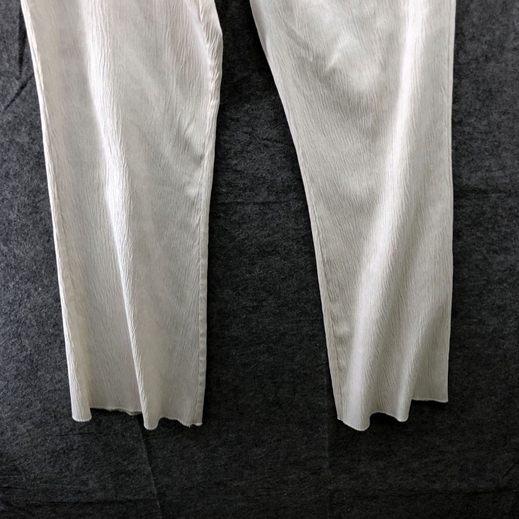 Zara Zara Dress Pants Womens L Ivory White Crepe Flare Pull On Lightweight Size 36" / US 14 / IT 50 - 4 Thumbnail