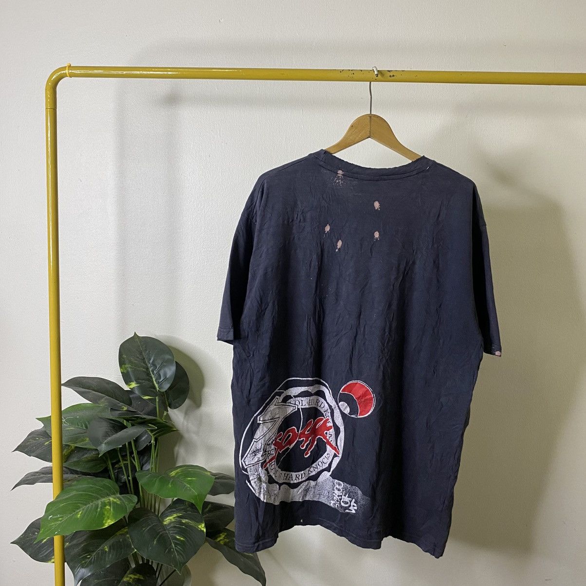 Vintage Y2K School Of Hard Knocks SOHK Hip Hop Jnco Style Faded Tee Size US XL / EU 56 / 4 - 6 Thumbnail
