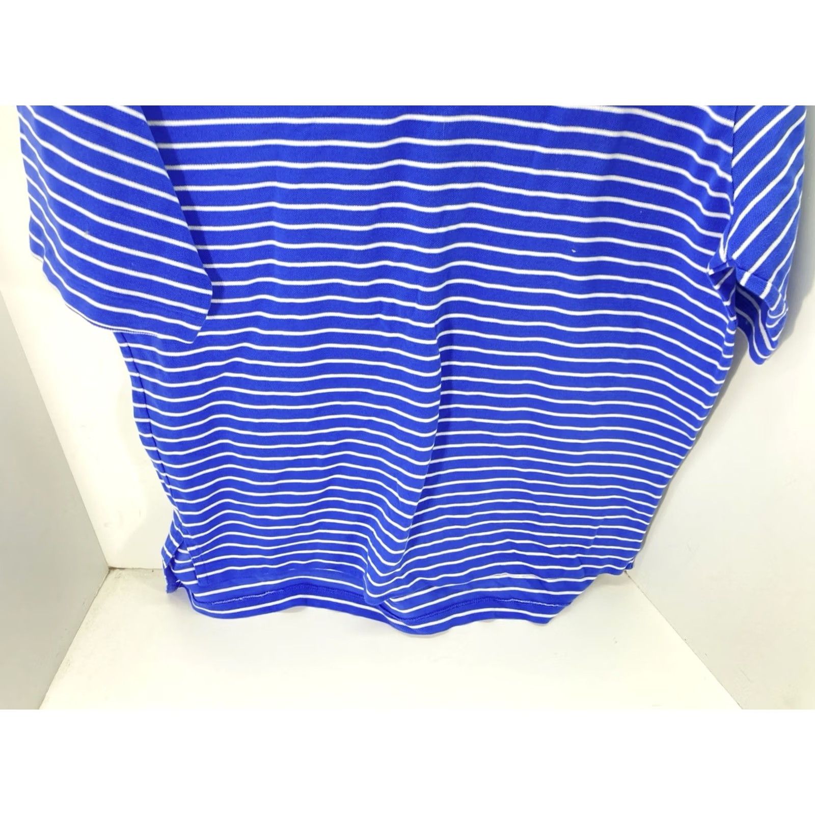 Ralph Lauren Ralph Lauren Polo Golf Shirt Men Size Large Blue Stripe Pima Cotton Short Sleeve Size US L / EU 52-54 / 3 - 3 Thumbnail