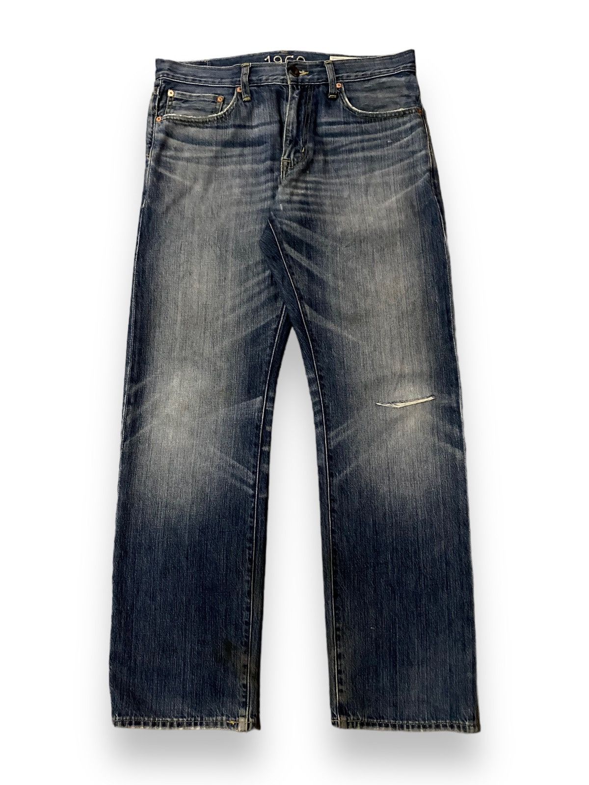 20471120 × JNCO Men Gap 1969 Jean Sandblast Distressed Art Honeycomb Knee Size US 32 / EU 48 - 2 Thumbnail