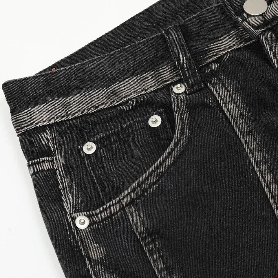 Vintage Striped Wide Leg Micro Flared Denim Jeans Size US 32 / EU 48 - 5 Thumbnail