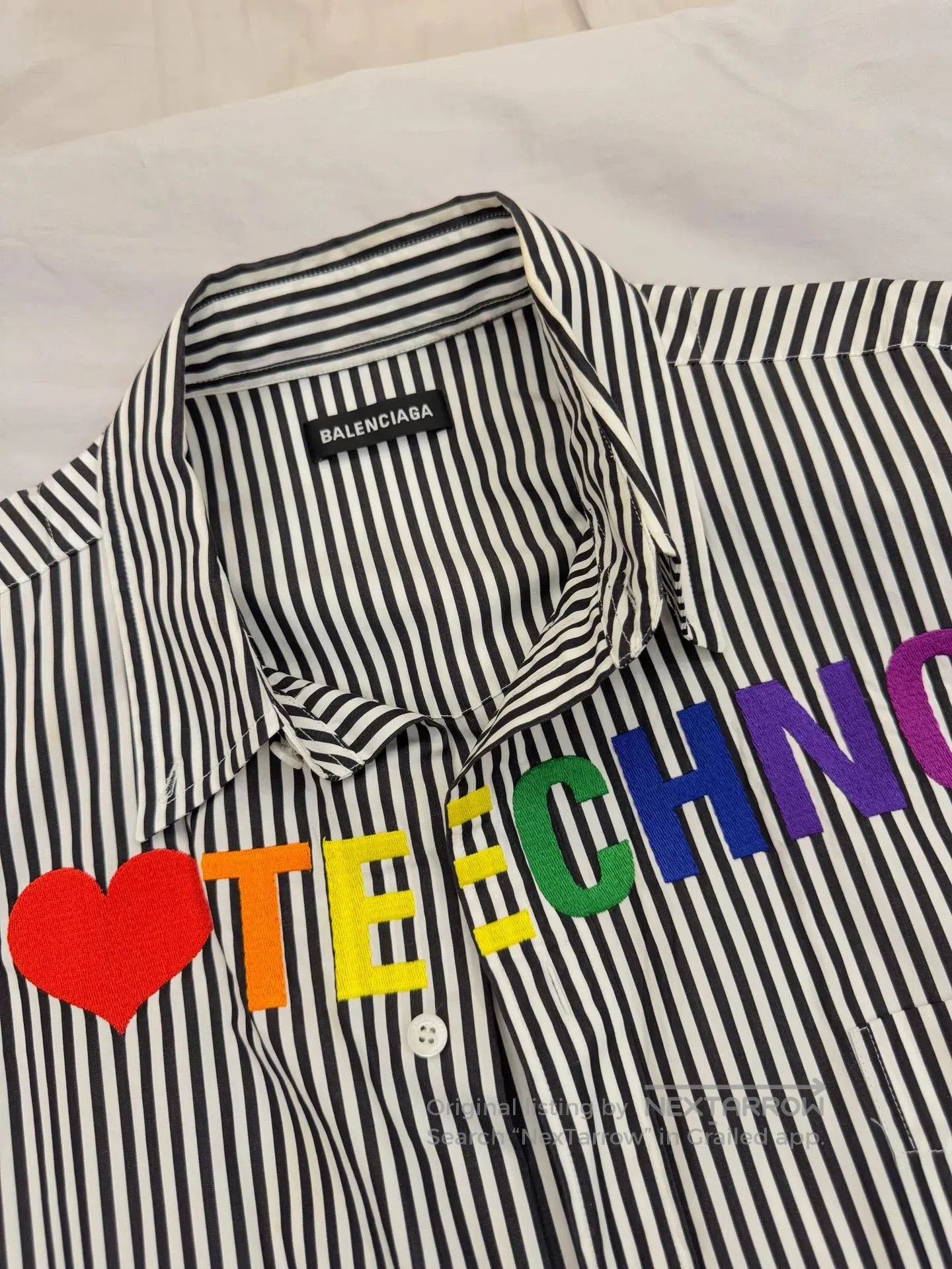 Balenciaga balenciaga i love techno long sleeve shirt. Size US M / EU 48-50 / 2 - 2 Thumbnail