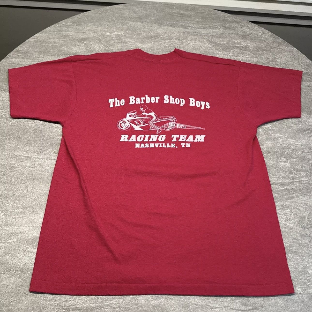 Vintage 90s Suzuki Barbershop Racing Single Stitch Shirt
