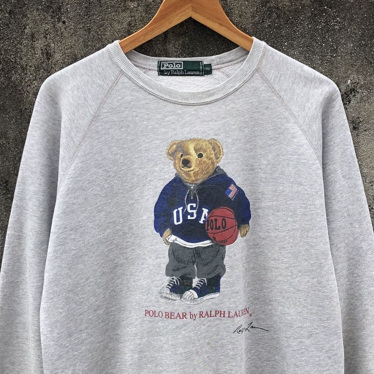 Polo Ralph Lauren Vintage Polo RALPH LAUREN Bear Big Logo Sweatshirt Size US S / EU 44-46 / 1 - 2 Thumbnail