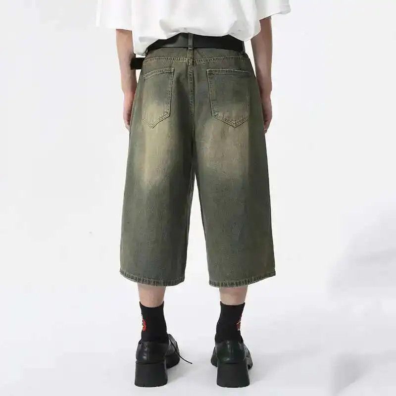 Japanese Brand Baggy Wide Leg Denim Shorts Size US 34 / EU 50 - 2 Thumbnail