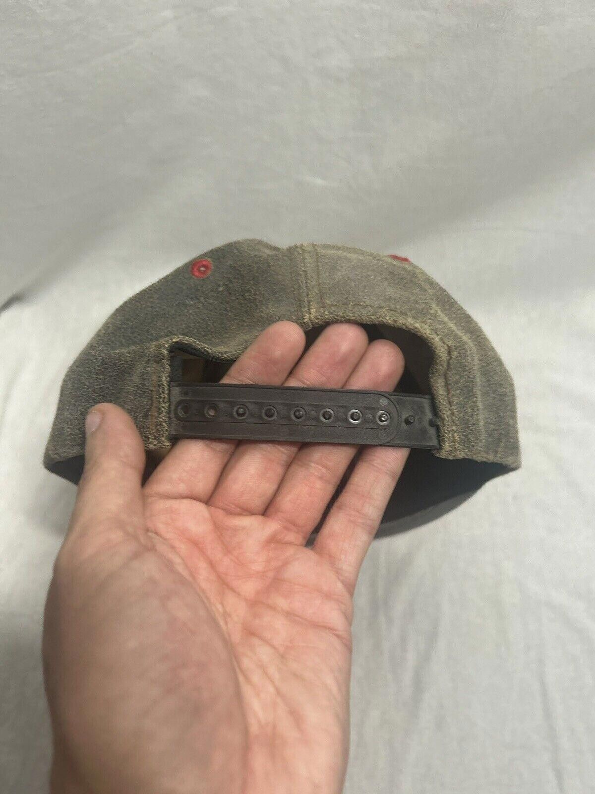 Designer Vintage Deadstock 90s Indiana Hoosiers Leather Snapback Hat Size ONE SIZE - 2 Thumbnail