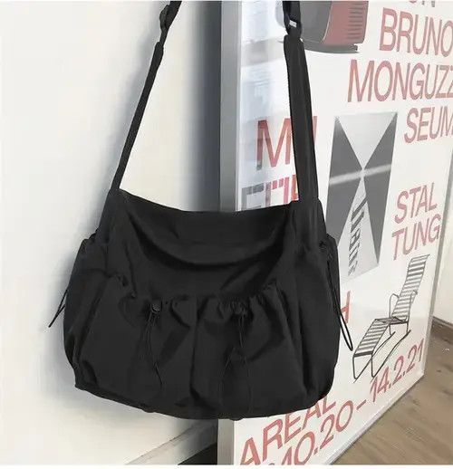 Japanese Brand × Vintage Y2K Japanese Style Tote Shoulder Canvas Bag school Size ONE SIZE - 4 Thumbnail
