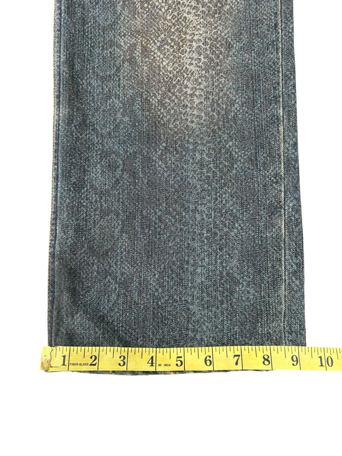 Kapital Karakuri Tamashii Embroidered Japanes Snake Skin Denim Jeans Size US 35 - 24 Thumbnail
