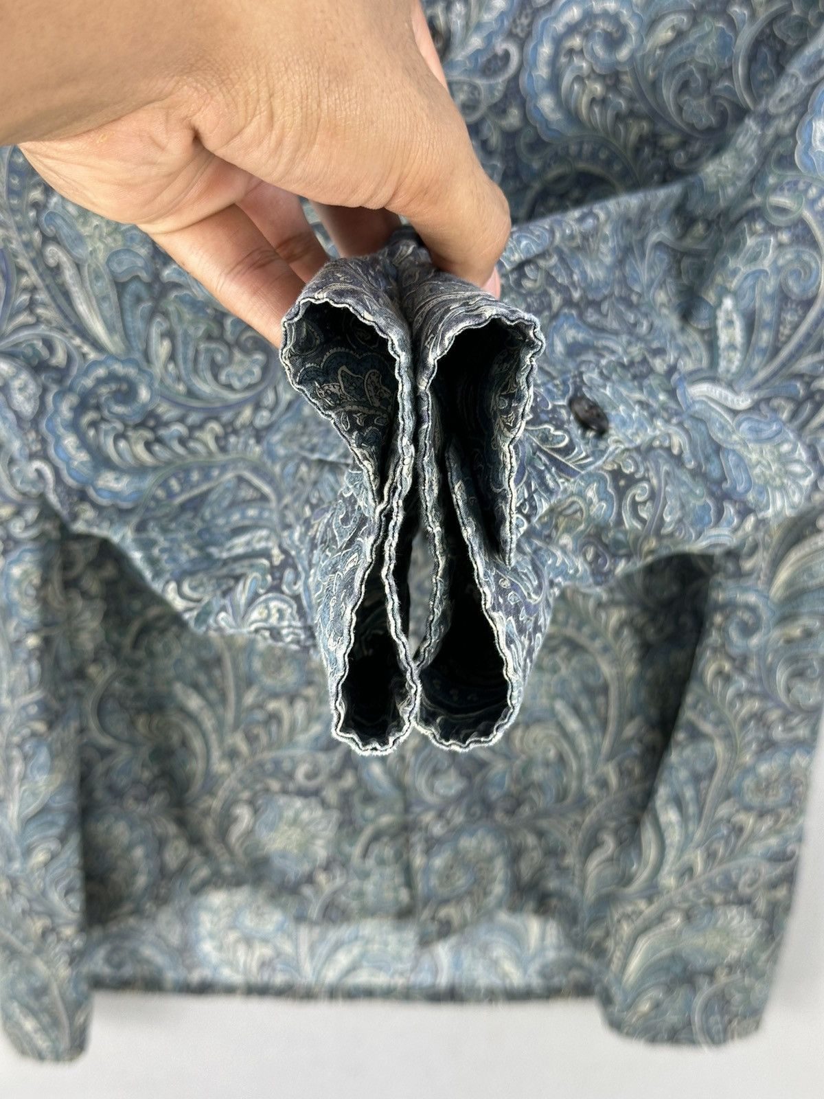 Japanese Brand Upseape Audience Paisley Print Flannel Shirt Button Up Size US L / EU 52-54 / 3 - 9 Thumbnail