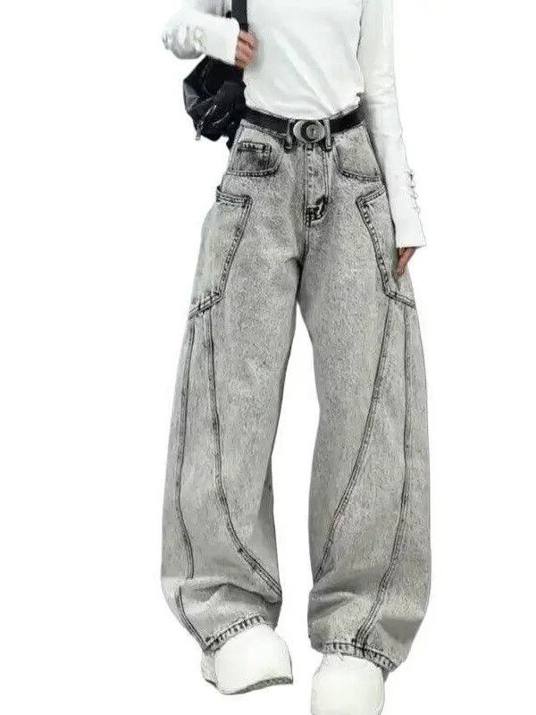 Japanese Brand × Jean Retro casual high street wide leg jeans Size US 32 / EU 48 - 5 Thumbnail
