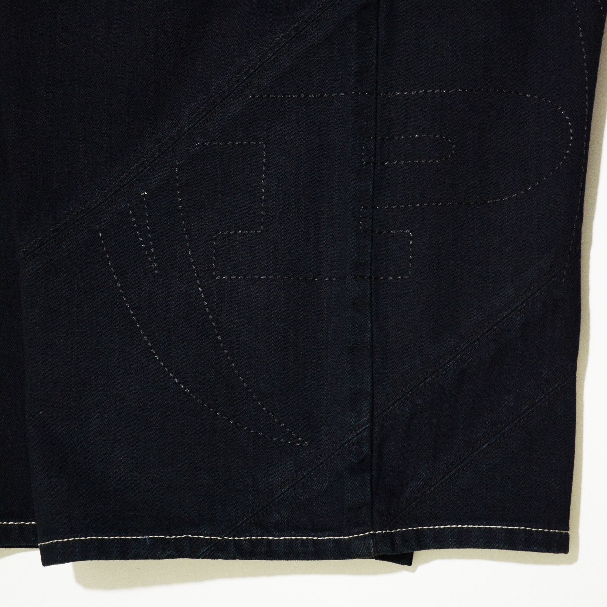 Phat Farm Phat Farm Jorts W34 Raw Denim Shorts 90s Hiphop Streetwear Size US 34 / EU 50 - 3 Thumbnail