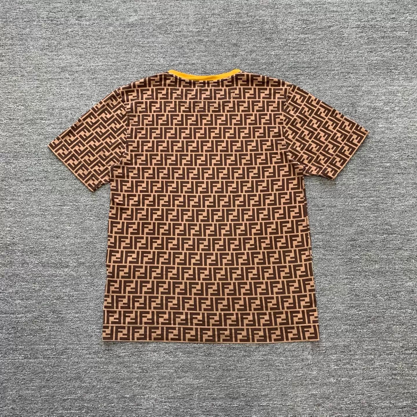 Fendi Fendi FF Monogram Brown Short Sleeve T-Shirt S 95 New Size US S / EU 44-46 / 1 - 2 Thumbnail