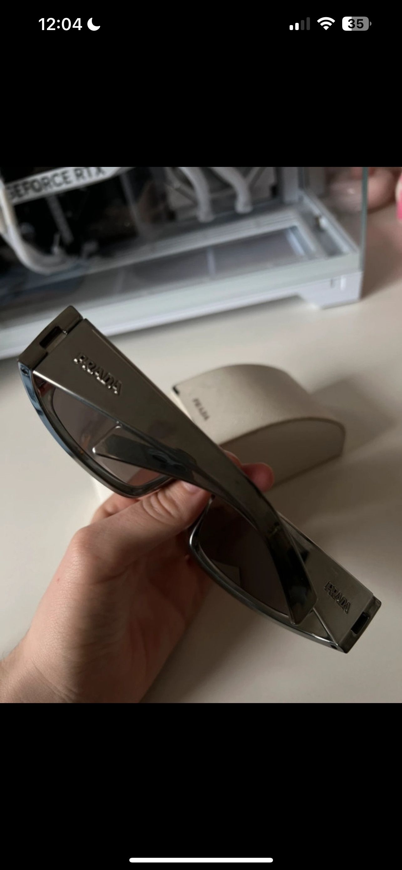 Prada Prada runway sunglasses silver Size ONE SIZE - 2 Thumbnail