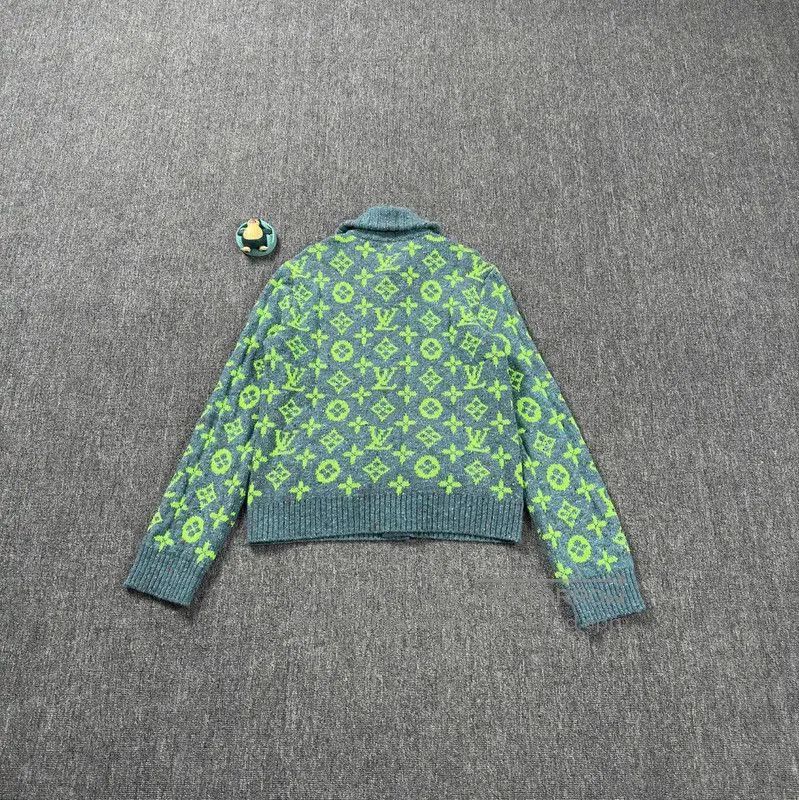 Louis Vuitton Louis Vuitton Green Wool Cardigan for Men . Size US L / EU 52-54 / 3 - 2 Thumbnail