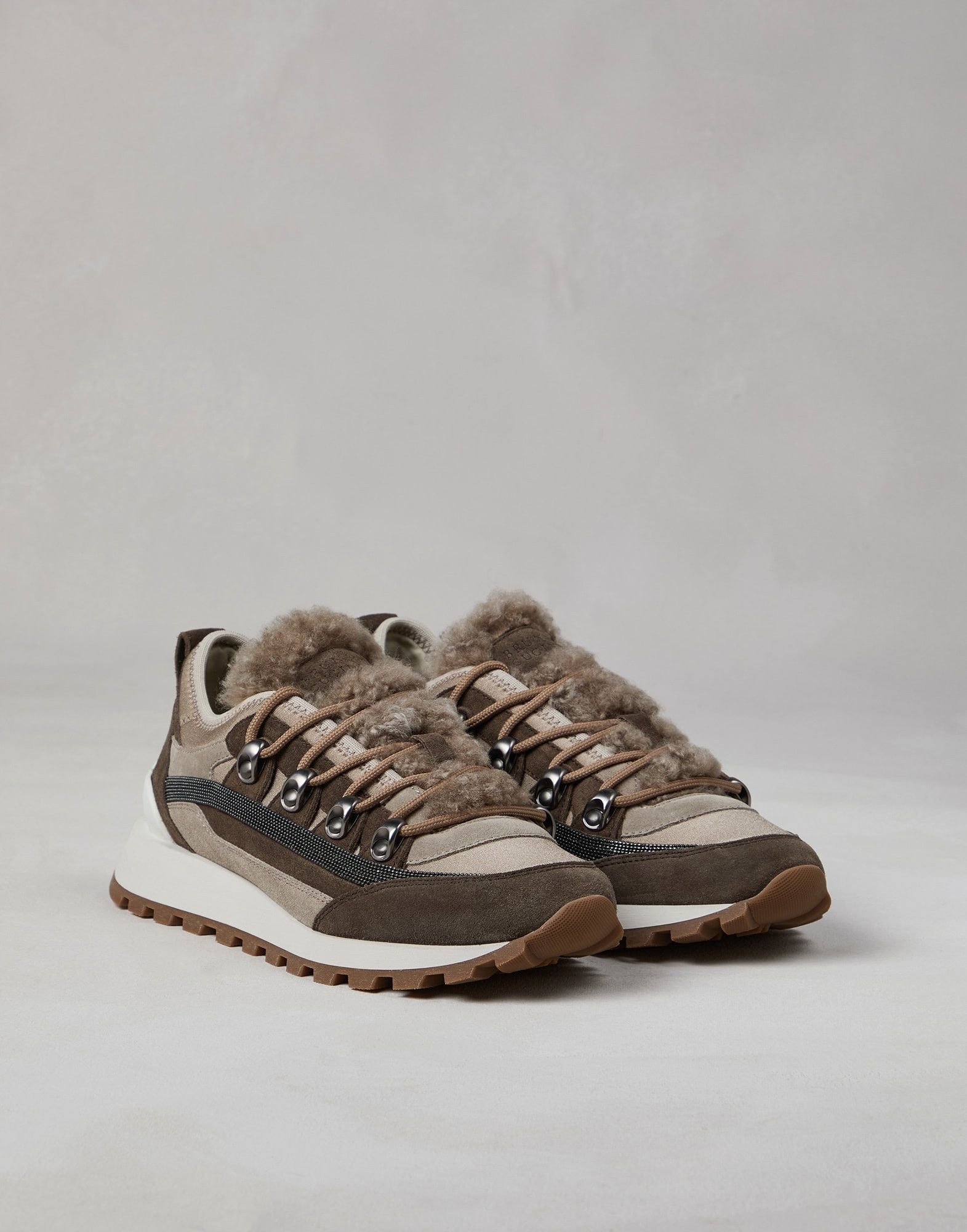 o1la1rc1a1025 Suede Runners Sneakers in Multicolor