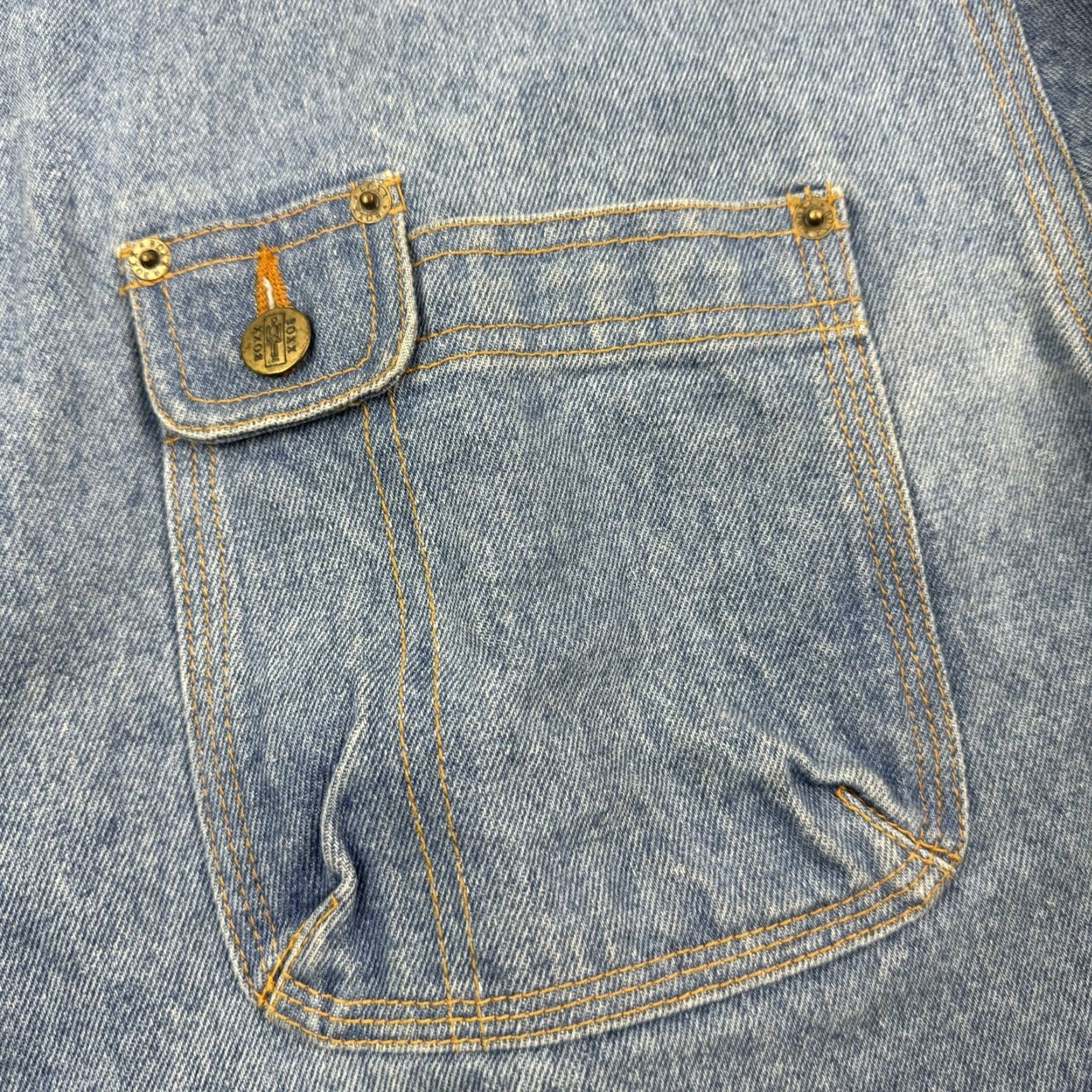 Denime VINTAGE Boxx Chore Coat Men L Blue Denim Relaxed 90s Hip Hop Y2K Concert/Age Classic Mens Size US L / EU 52-54 / 3 - 3 Thumbnail