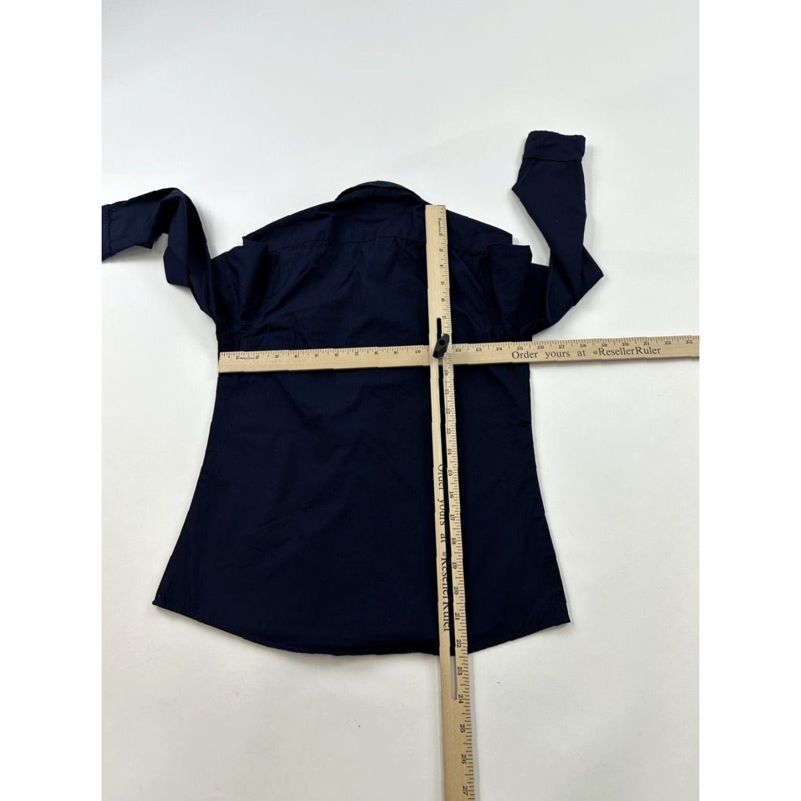 American Apparel American Apparel Shirt XS Blue Button-Up Long Sleeve Made in USA Womens Size XS / US 0-2 / IT 36-38 - 4 Thumbnail