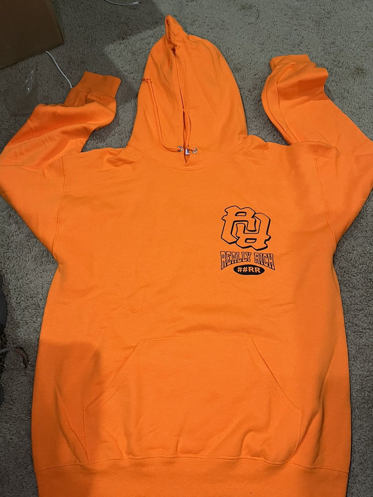 Japanese Brand × Rap Tees Orange RR Hoodie Size US S / EU 44-46 / 1 - 2 Thumbnail