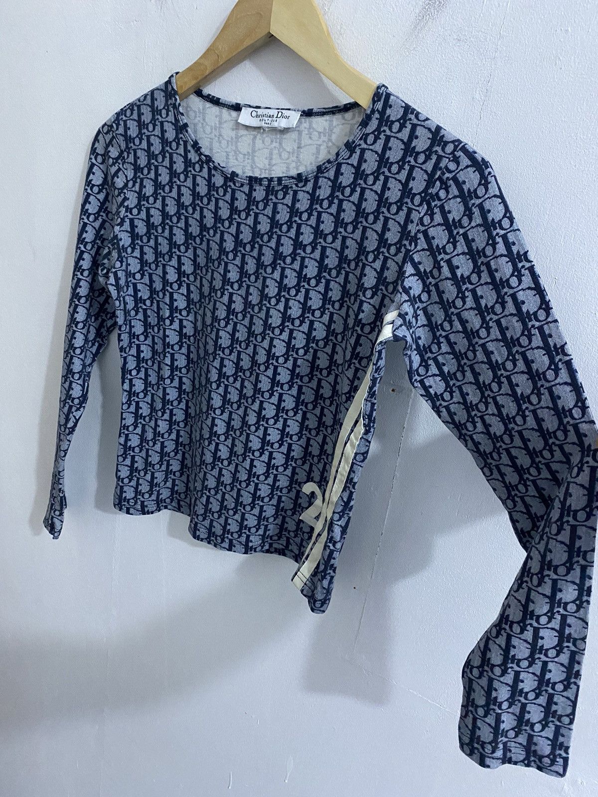 Christian Dior Monsieur Christian Dior Oblique Monogram Cropped Long Sleeves Size XS / US 0-2 / IT 36-38 - 3 Thumbnail