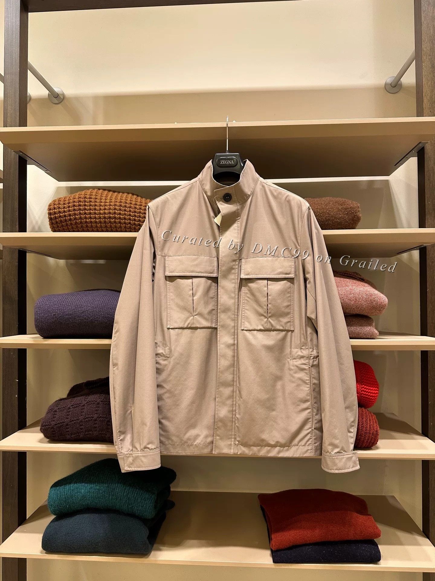 Ermenegildo Zegna Zegna Beige Men’s Thin Jacket Size US M / EU 48-50 / 2 - 1 Thumbnail