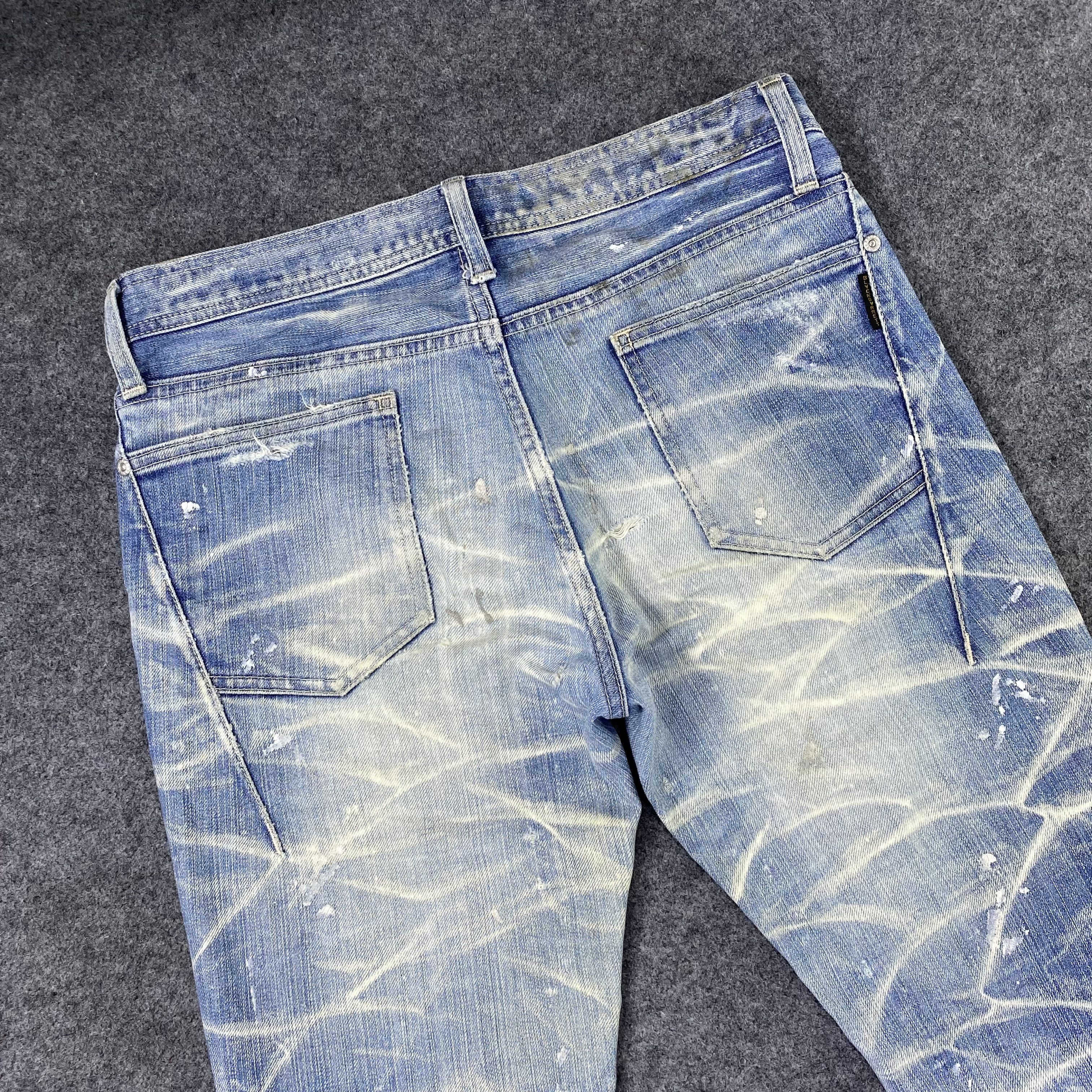 Black Barrett × Jean × Neil Barrett Black Barrett by Neil Barrett Blue Wash Jeans-J1188 Size US 32 / EU 48 - 6 Thumbnail