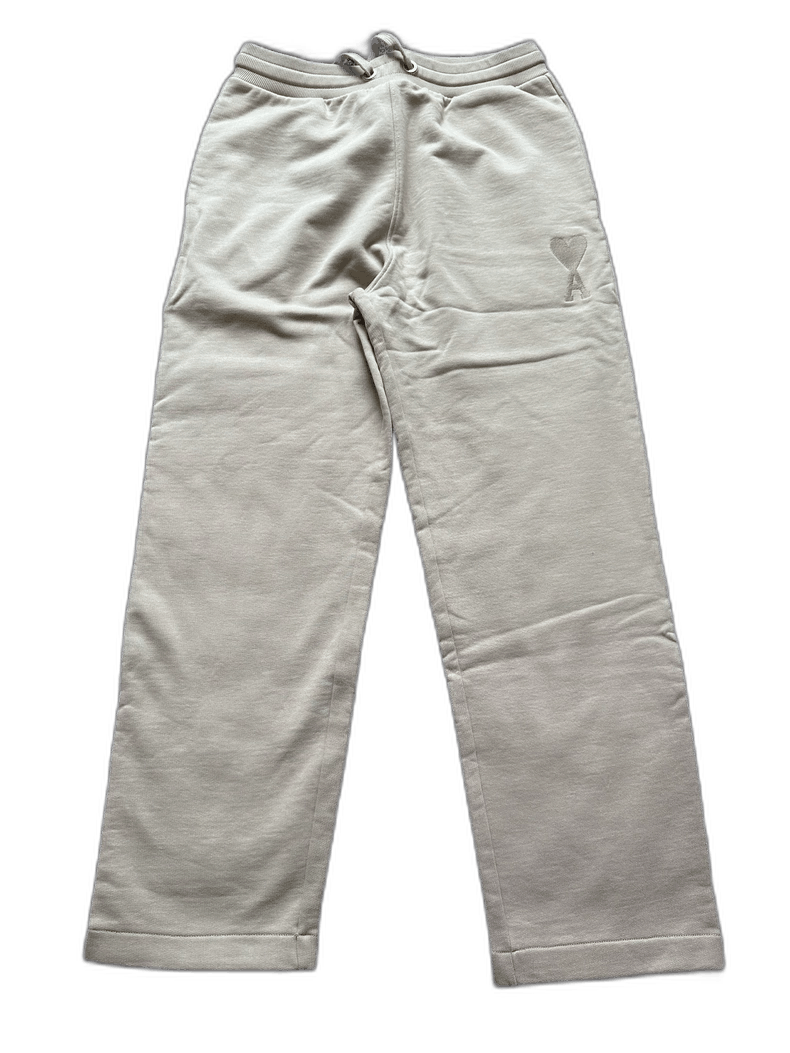 AMI Khaki Wide Leg Pants with Embroidery Size US 32 / EU 48 - 1 Thumbnail