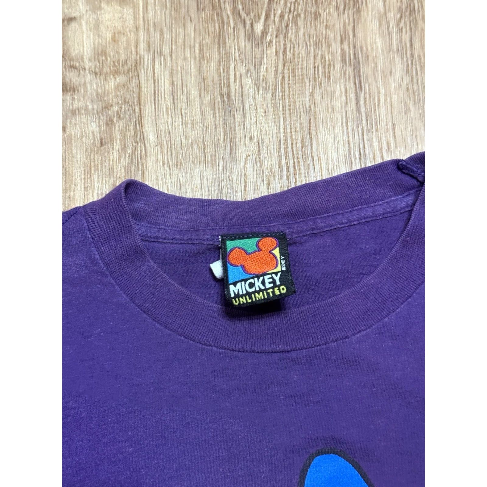 Mickey Unlimited VINTAGE Mickey Unlimited Donald Duck Single Stitch Tshirt Purple Mens Large 90s Cartoon USA Mens Size US L / EU 52-54 / 3 - 3 Thumbnail
