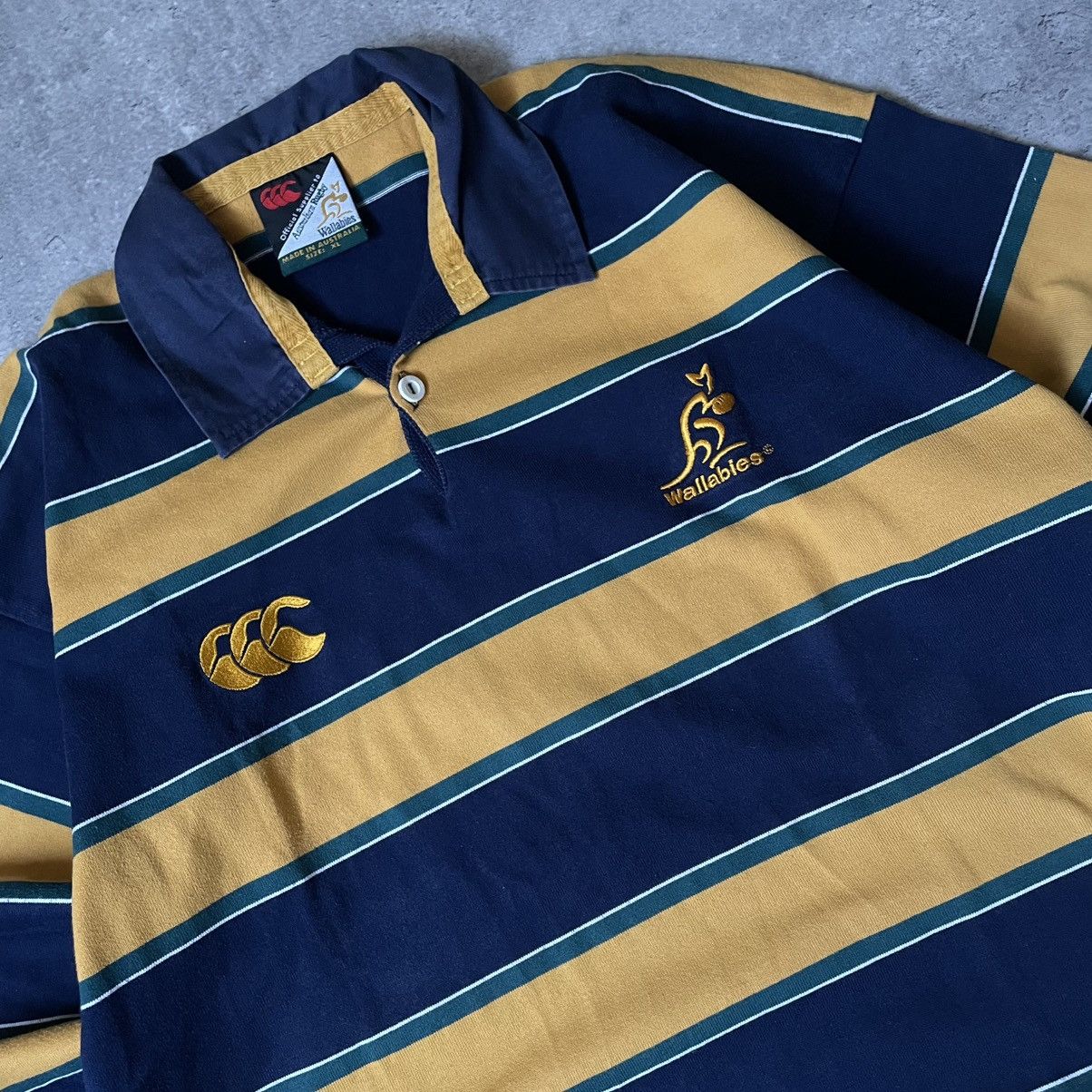 Canterbury of New Zealand Wallabies Australia Canterbury Vtg 00s Rugby Polo Jersey Size US XL / EU 56 / 4 - 2 Thumbnail