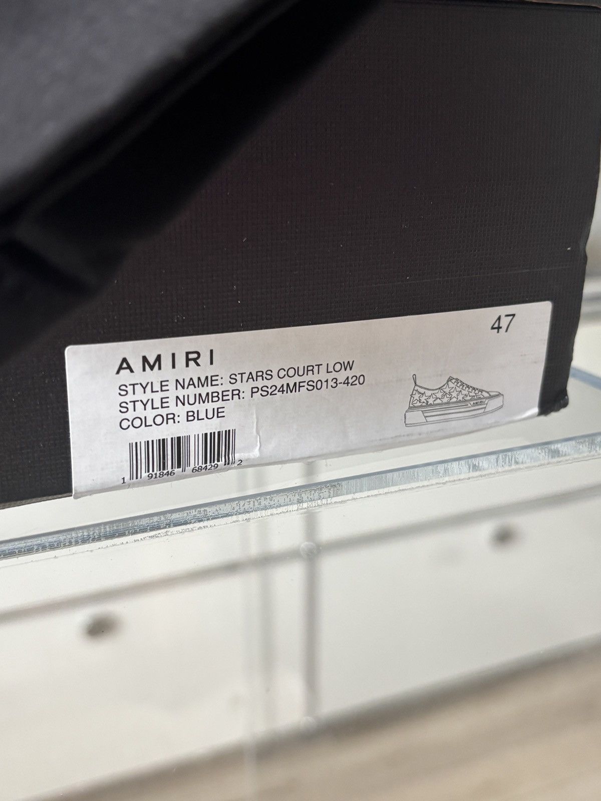 Amiri AMIRI | STAR PATCH LEATHER BLUE SNEAKER LOGO Size US 14 / EU 47 - 11 Thumbnail