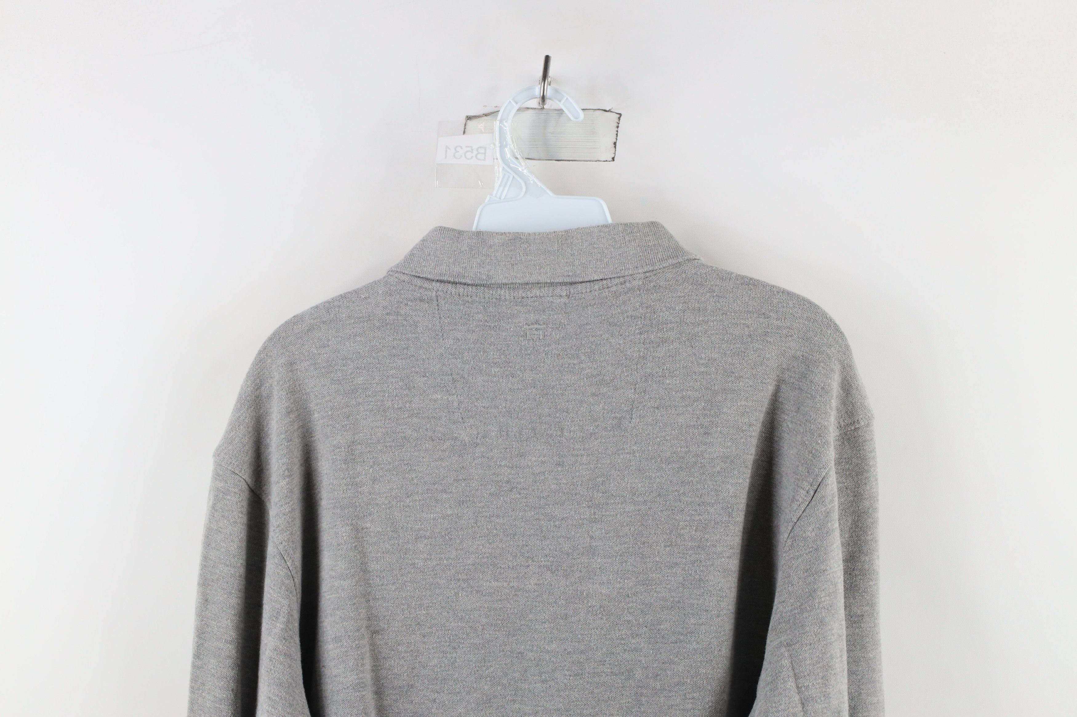 Vintage Streetwear Pique Cotton Long Sleeve Rugby Polo Shirt Gray Size US L / EU 52-54 / 3 - 7 Thumbnail