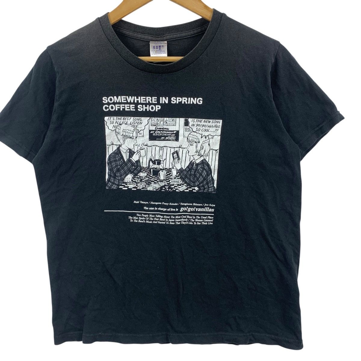 Band Tees GO GO VANILLAS Japan Band Coffee Shop Tee Shirt Top Album Size US M / EU 48-50 / 2 - 4 Thumbnail