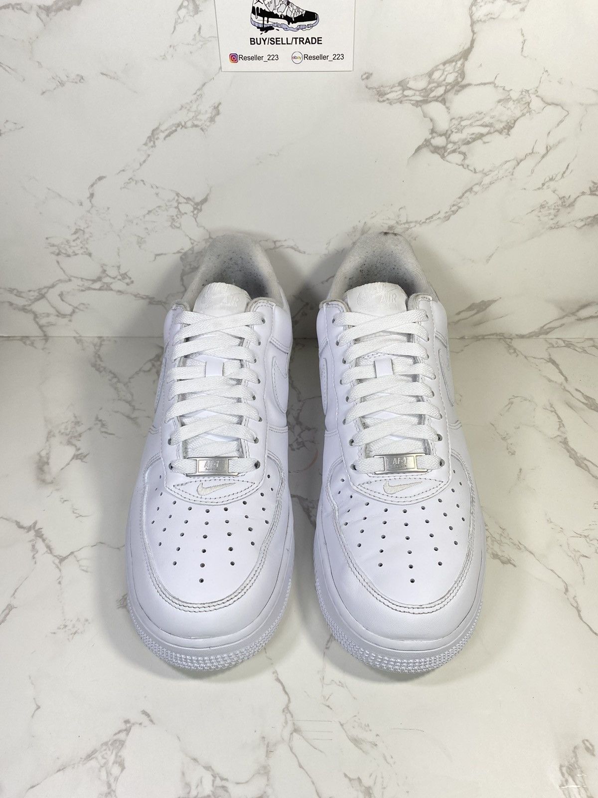 Nike × Supreme Supreme x Air Force 1 Low 'Box Logo - White' Size US 9 / EU 42 - 5 Thumbnail