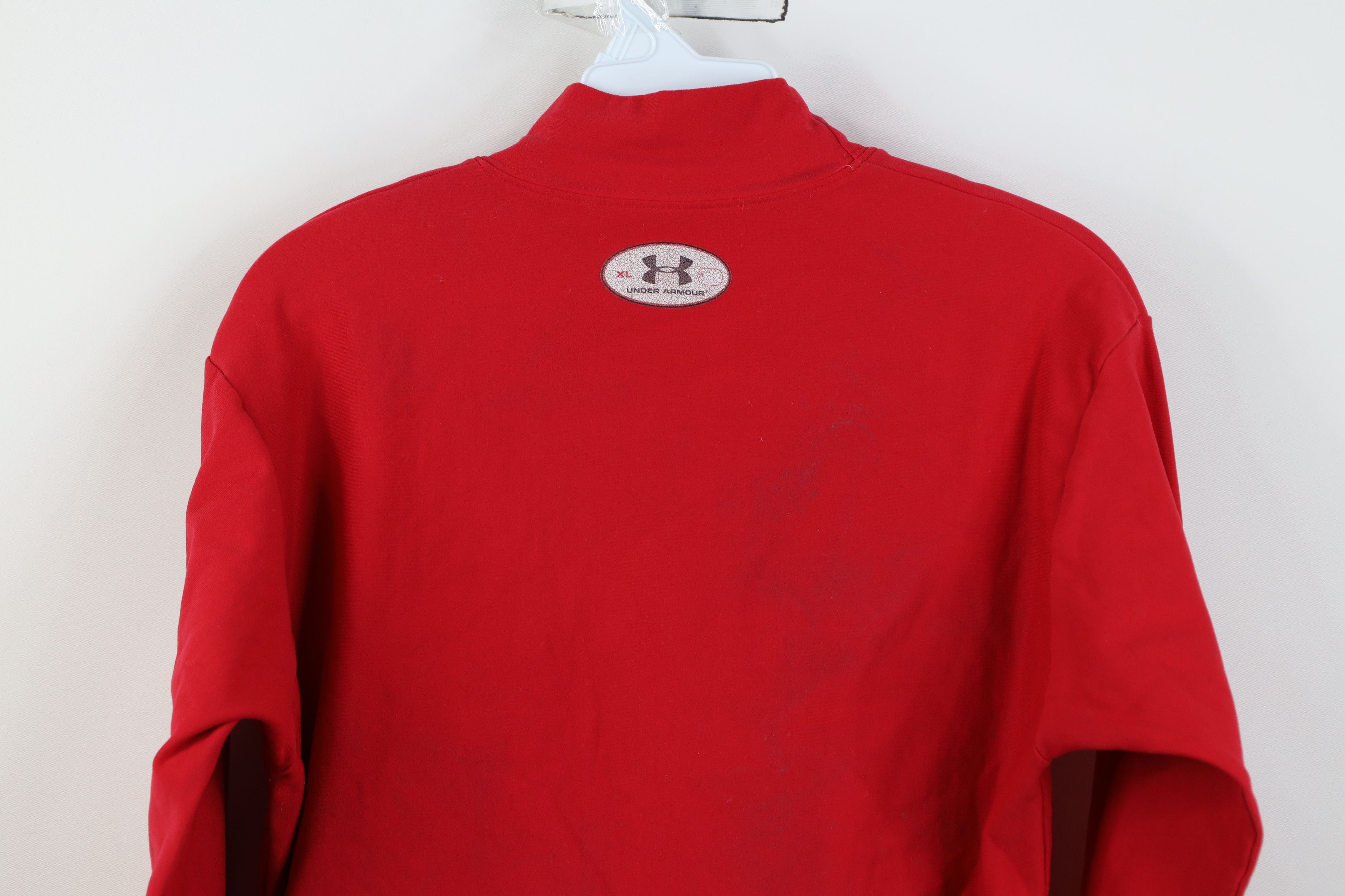 Under Armour Vintage Under Armour Mock Neck Long Sleeve T-Shirt Red Size US XL / EU 56 / 4 - 14 Thumbnail