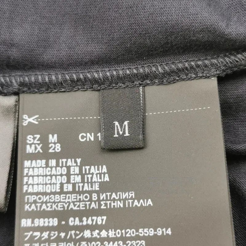 Prada Prada Long Sleeve Polo Shirt in Black. Size US M / EU 48-50 / 2 - 6 Thumbnail