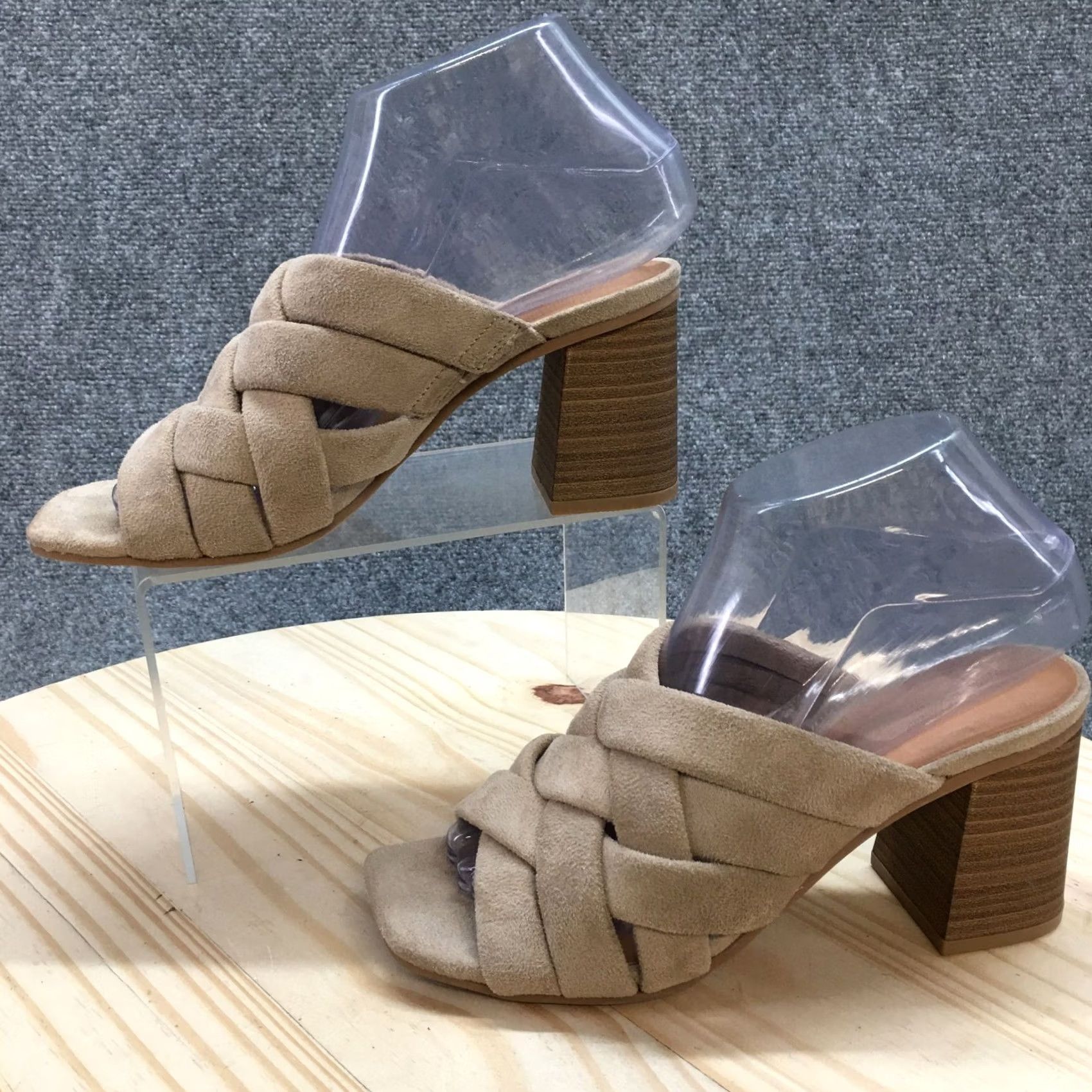 Vintage Universal Thread Andy Sandals Womens 6.5 Brown Braided Strap Slip On Mule Slide Casual Shoes Women Size US 7 / IT 37 - 2 Thumbnail