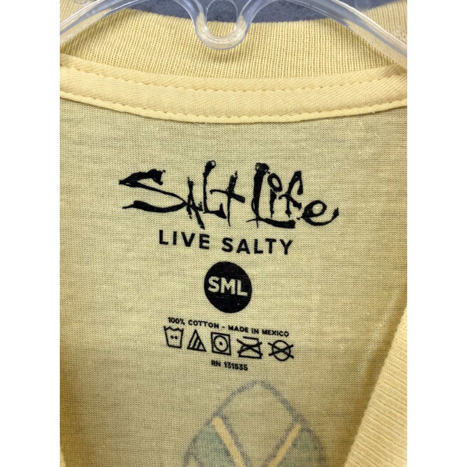 Vintage Salt Life Women's Yellow Floral Paddle Board Graphic T-Shirt S Summer Beach Casual Cotton Size S / US 4 / IT 40 - 2 Thumbnail