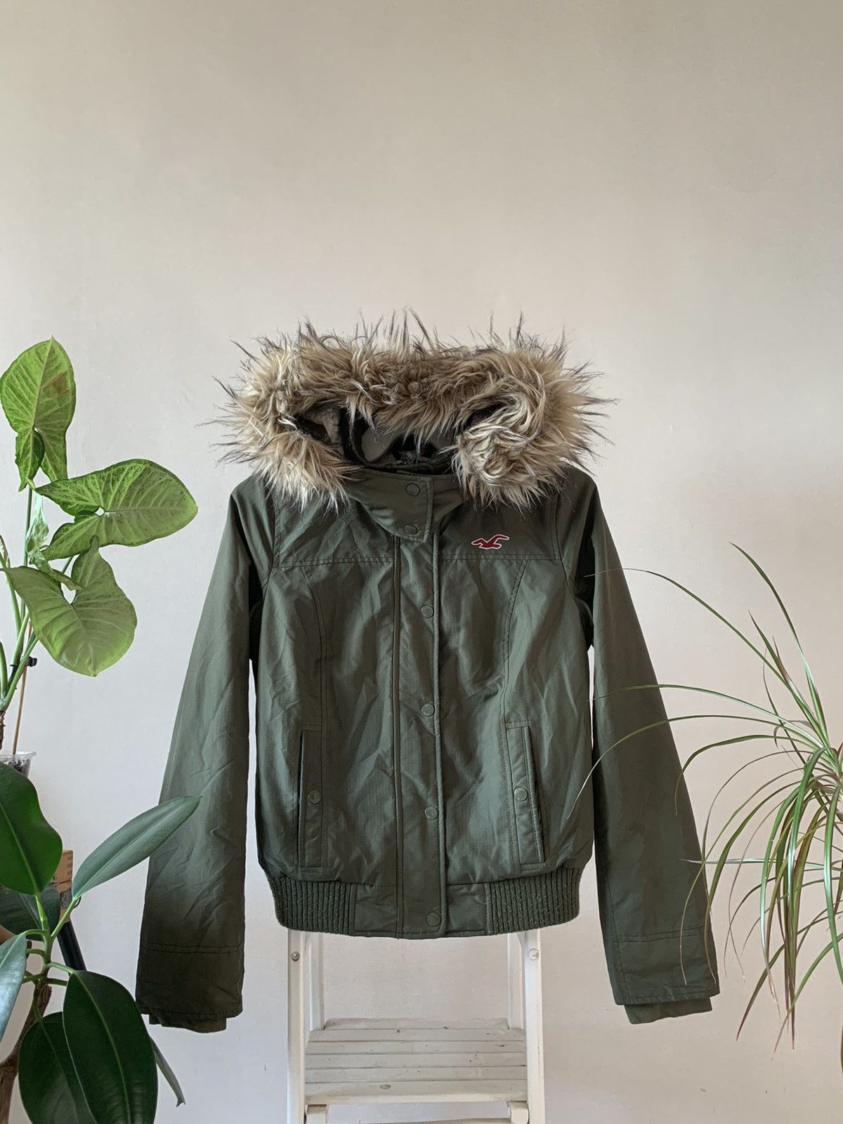 Hollister Japanese Brand Le Grande Bleu L.G.B. Hollister wmns Y2K faux fur jacket LGB Goa styled Grailed