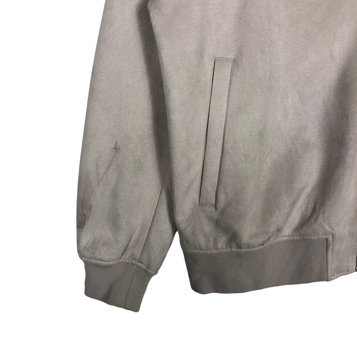 Zara 🔥 ZARA MOLESKIN BLOUSON BOMBER JACKET Size US XL / EU 56 / 4 - 4 Thumbnail
