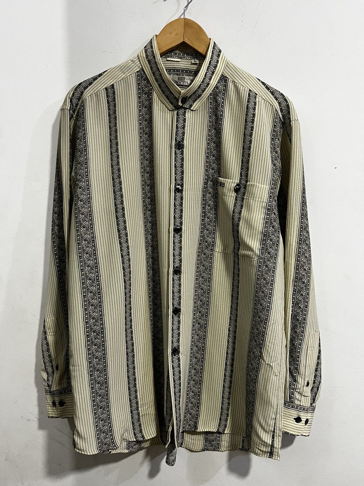 Balenciaga Balenciaga Poly Silk Button Down Casual Shirt Size US L / EU 52-54 / 3 - 1 Thumbnail