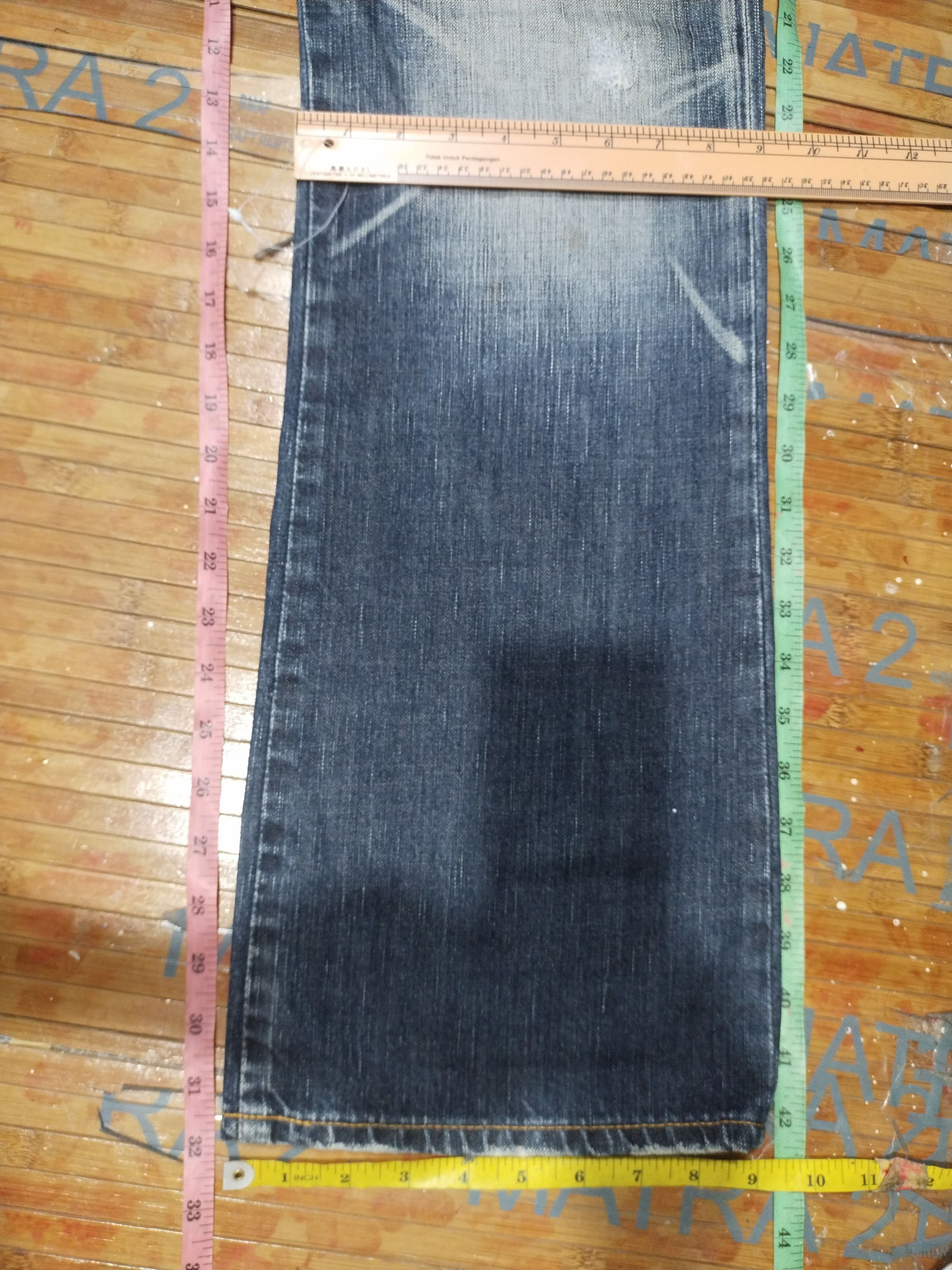 Edwin × Japanese Brand Edwin 503 "Genuine" Blue Trip Sz 32" Size US 32 / EU 48 - 5 Thumbnail